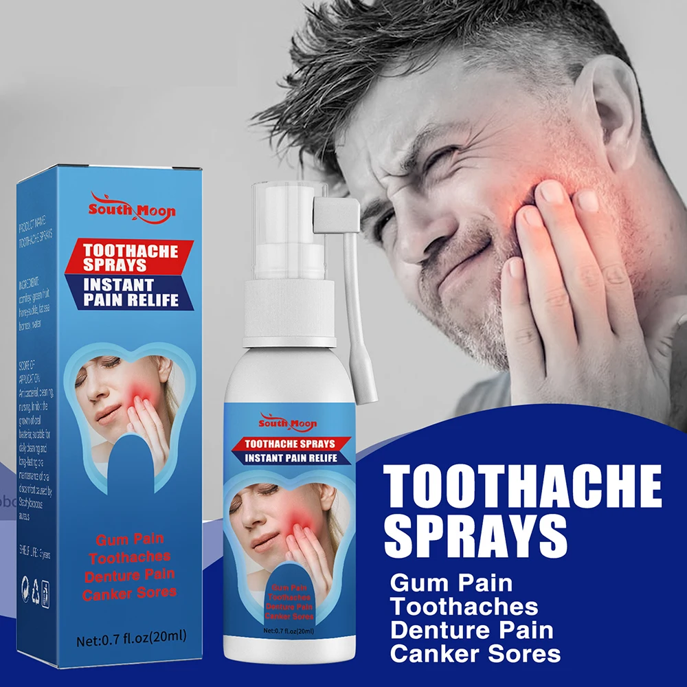 Toothache Spray Instant Teeth Treatment Relief Tooth Care Sprays Effective Dental Pain Prevent Oral Health Care Portable 20ml
Toothache Spray Instant Teeth Treatment Relief Tooth Care Sprays Effective Dental Pain Prevent Oral Health Care Portable 20ml