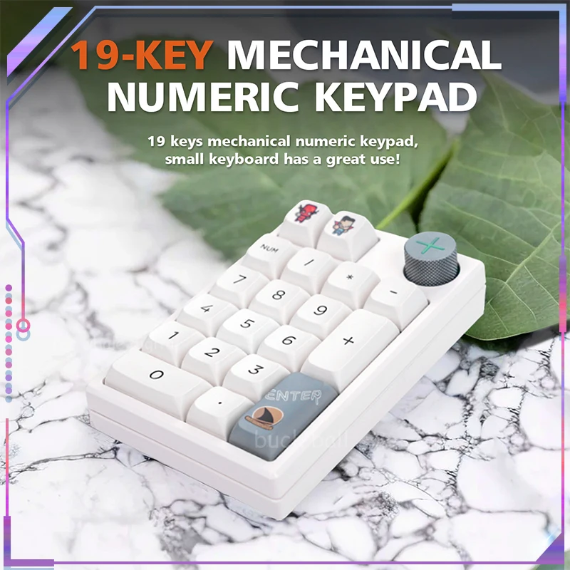 

19 Key Darmoshark K3 Pro Tri Mode 2.4g Bluetooth Digital Mechanical Keyboard Hot Swap Rbg Backlit Accessory For Pc Desktop Gift