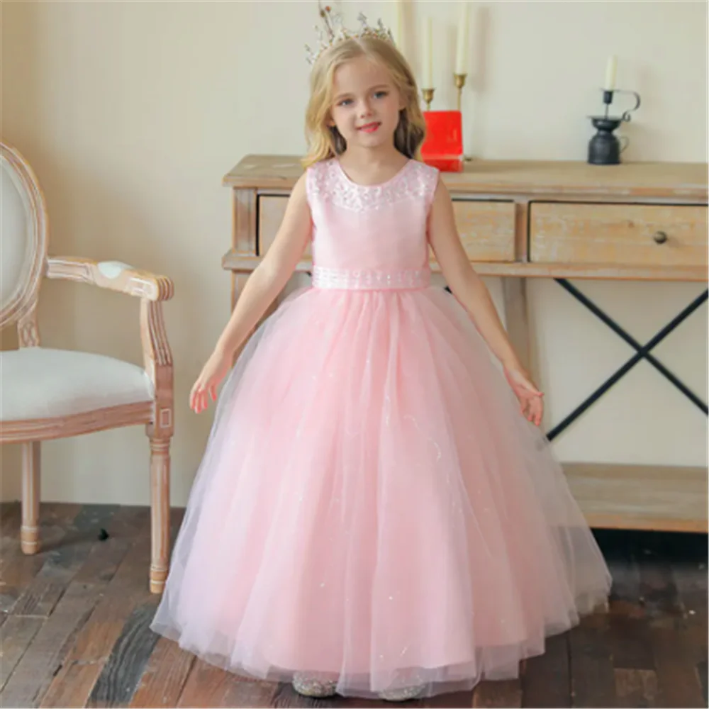 Tulle Lace Sleeveless Sequins Flower Girl Dress Princess Ball Pageant First Communion Kids Surprise Birthday Present
Tulle Lace Sleeveless Sequins Flower Girl Dress Princess Ball Pageant First Communion Kids Surprise Birthday Present