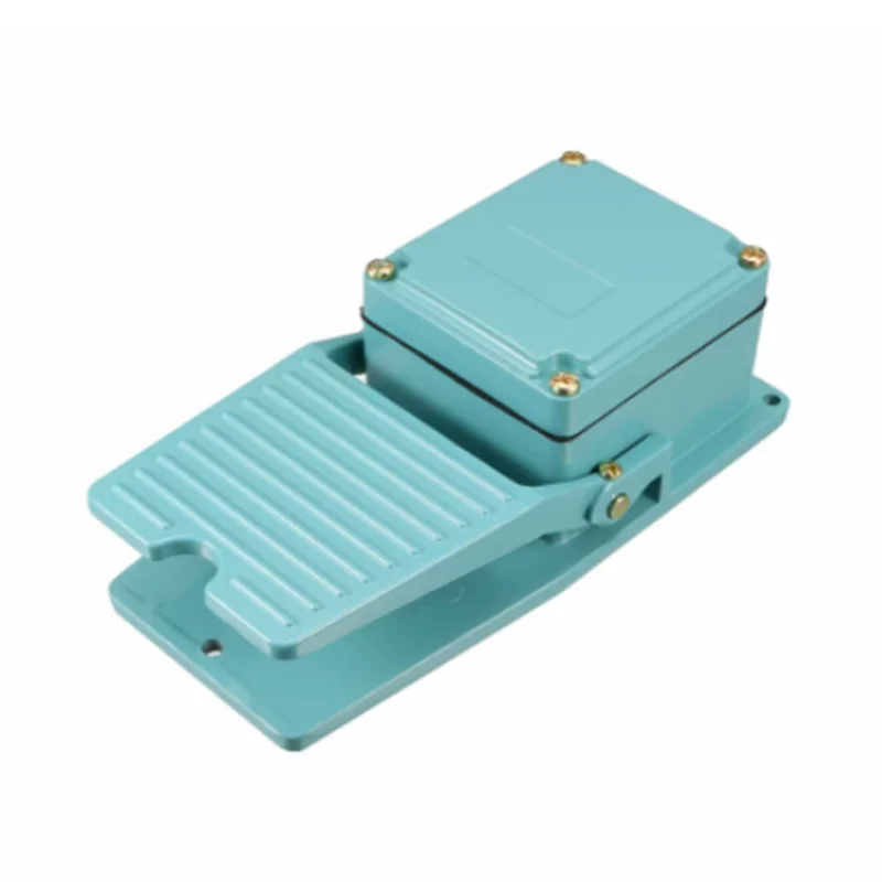 

1pc Foot Pedal Switch Momentary SPDT NO NC Nonslip 250V 15A Aluminum Case Blue