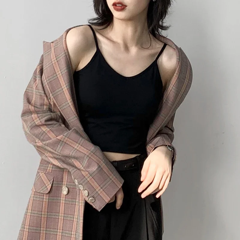 CHIC VEN Women Tank Crop Top Underwear Female Crop Tops Sexy Lingerie Intimates Fashion Padded