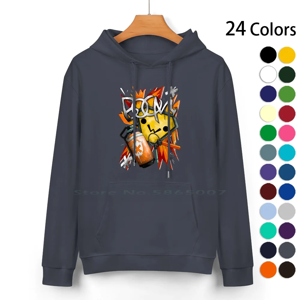 

Толстовка Boom Raze из чистого хлопка, свитер с капюшоном, 24 цвета Raze, игровой ПК, компьютерный шутер, бум-персонаж, 100% хлопок, с капюшоном