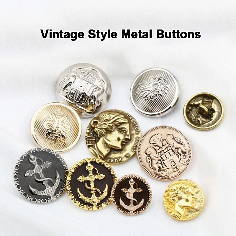 6Pcs Metal Double Lion Button 18/23/25 MM Women's Cashmere Coat Suit Vintage Decorated Button Garment Sewing Button Accessories
6Pcs Metal Double Lion Button 18/23/25 MM Women's Cashmere Coat Suit Vintage Decorated Button Garment Sewing Button Accessories