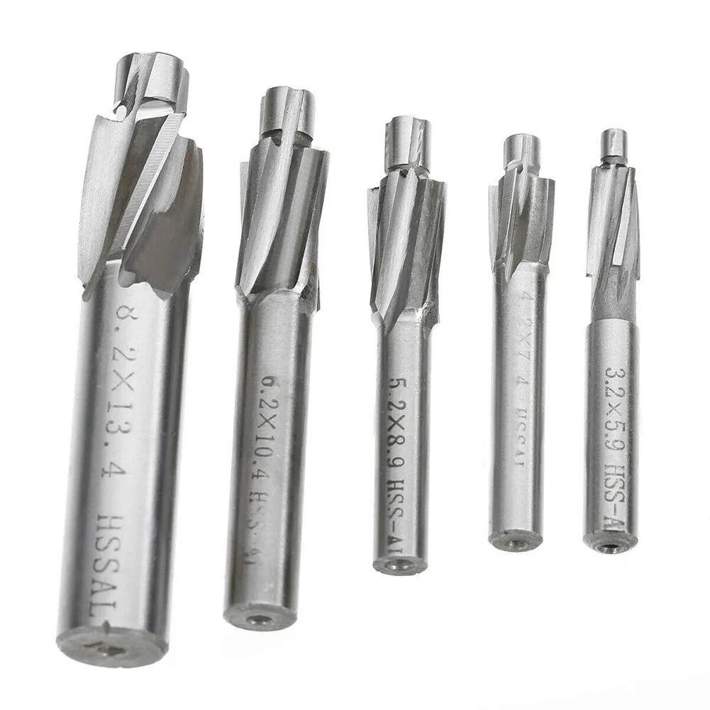 HSS Counterbore End Mill M3-M8 Pilot Slotting Tool Countersink Milling Cutter For Milling Of Copper Aluminum Steel
HSS Counterbore End Mill M3-M8 Pilot Slotting Tool Countersink Milling Cutter For Milling Of Copper Aluminum Steel