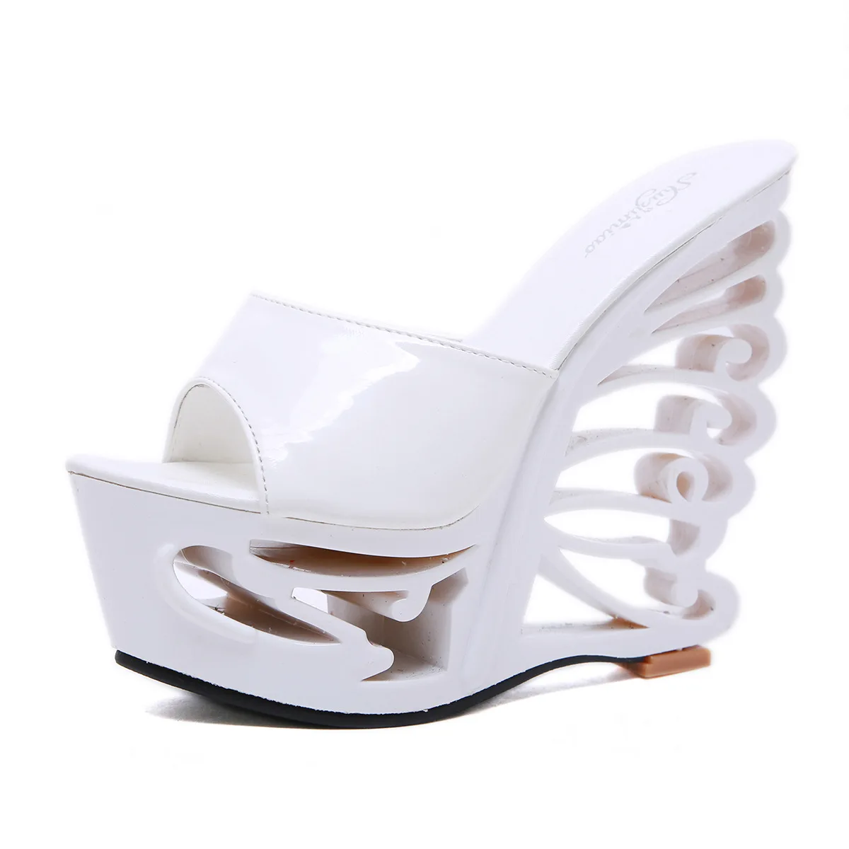 New 2023 Summer Sandals Wristband Metal Waterproof Platform Special-shaped Heel Super High Heel 14.5cm
New 2023 Summer Sandals Wristband Metal Waterproof Platform Special-shaped Heel Super High Heel 14.5cm