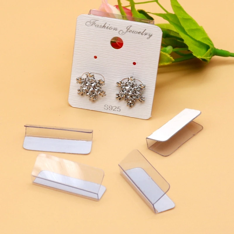 Y4QE 100 Pcs/set Plastic Earrings Card Adapter Self-Adhesive Jewelry Display Adapter
Y4QE 100 Pcs/set Plastic Earrings Card Adapter Self-Adhesive Jewelry Display Adapter