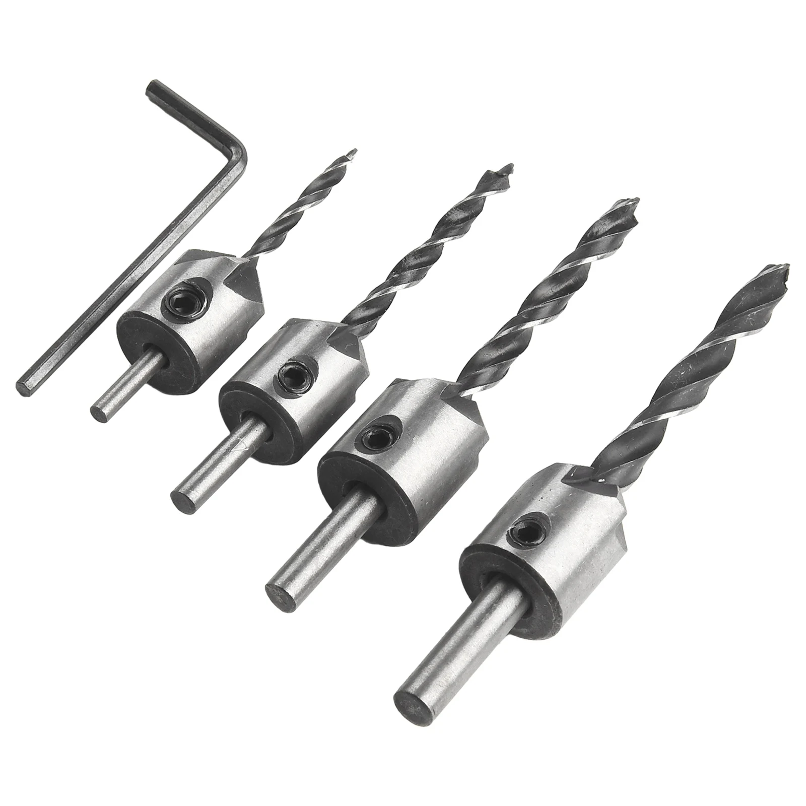 4pcs/set 3mm-6mm Carpentry Drill HSS Countersink Drill Bit Set Chamfer Reamer For Woodworking Drill Bit Power Tools
4pcs/set 3mm-6mm Carpentry Drill HSS Countersink Drill Bit Set Chamfer Reamer For Woodworking Drill Bit Power Tools