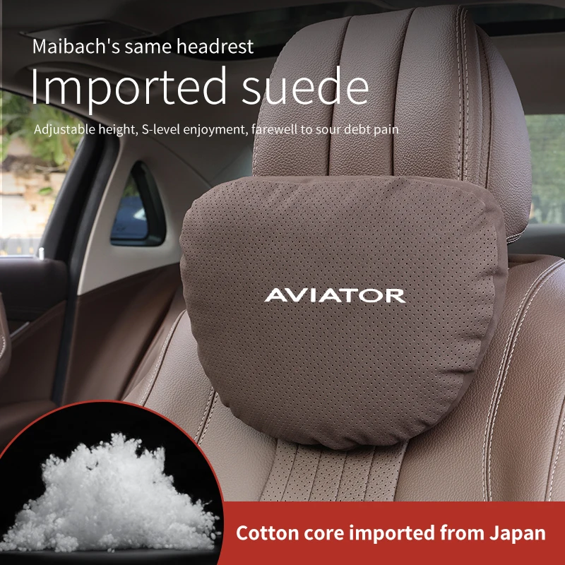 

Car Interior 5-Color Selectable Headrest For Lincoln Aviator Auto Headrest Neck Support Lumbar Cushion Soft Neck Pillow parts