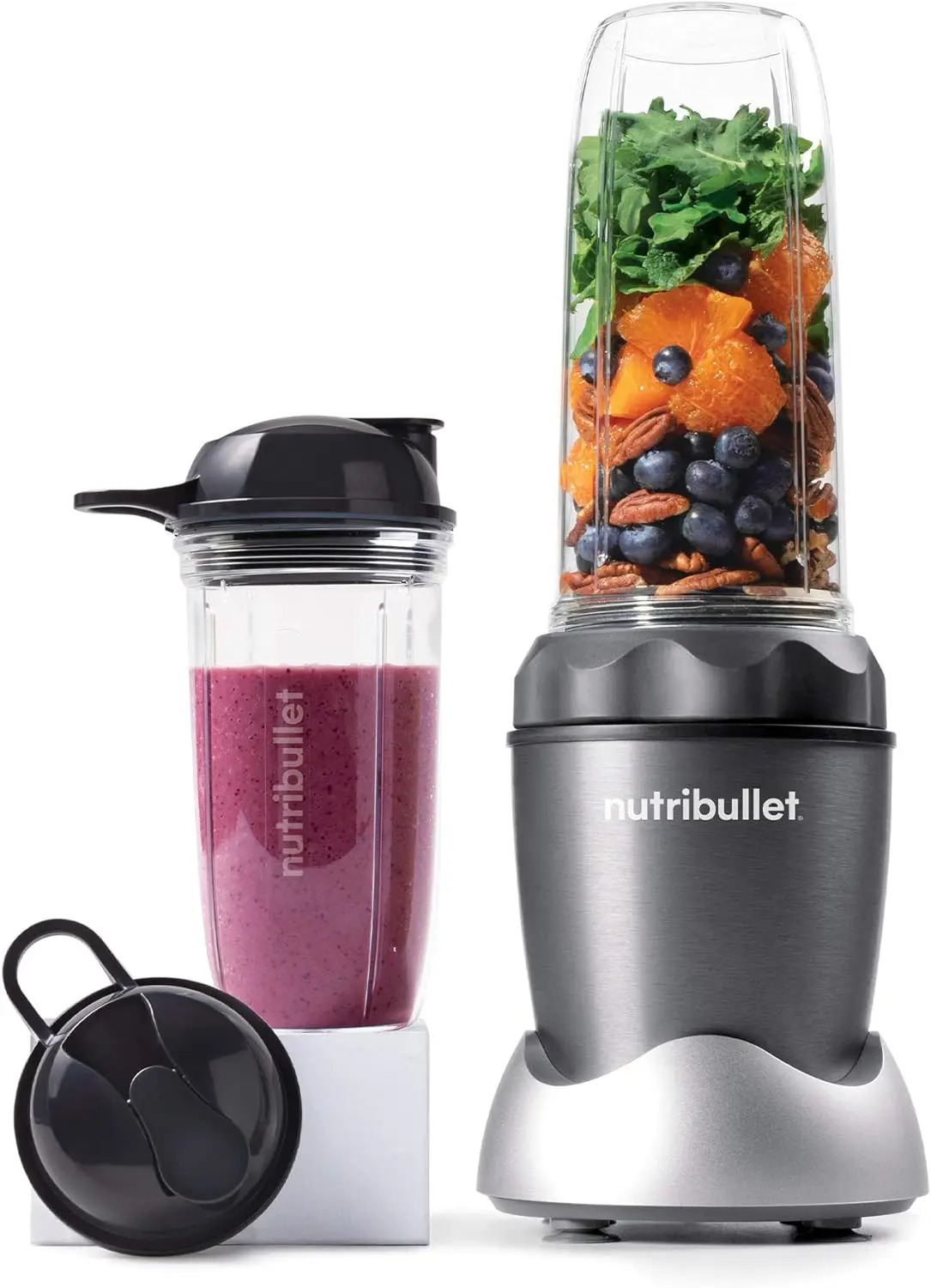 

Персональный блендер NutriBullet ZNB30100Z Pro 1000, 32 унции, цвет бледно-серый