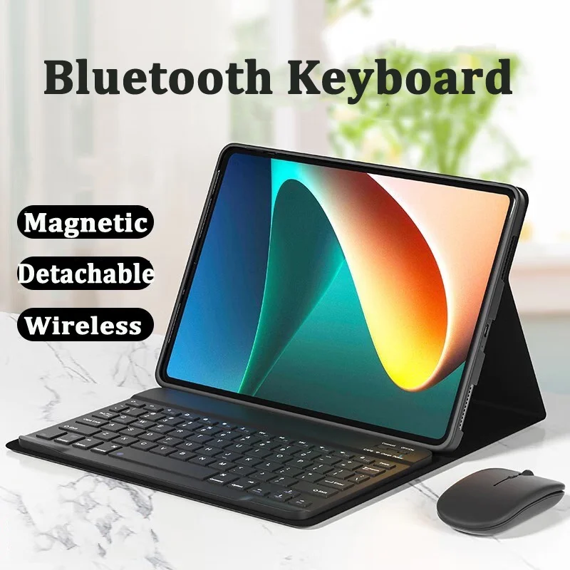 

Съемный магнитный чехол для клавиатуры для Realmpad X 10,95 "2022 дюймов для Realme Pad 10,4 дюймов Bluetooth Folio Stand чехол Мягкая кожа