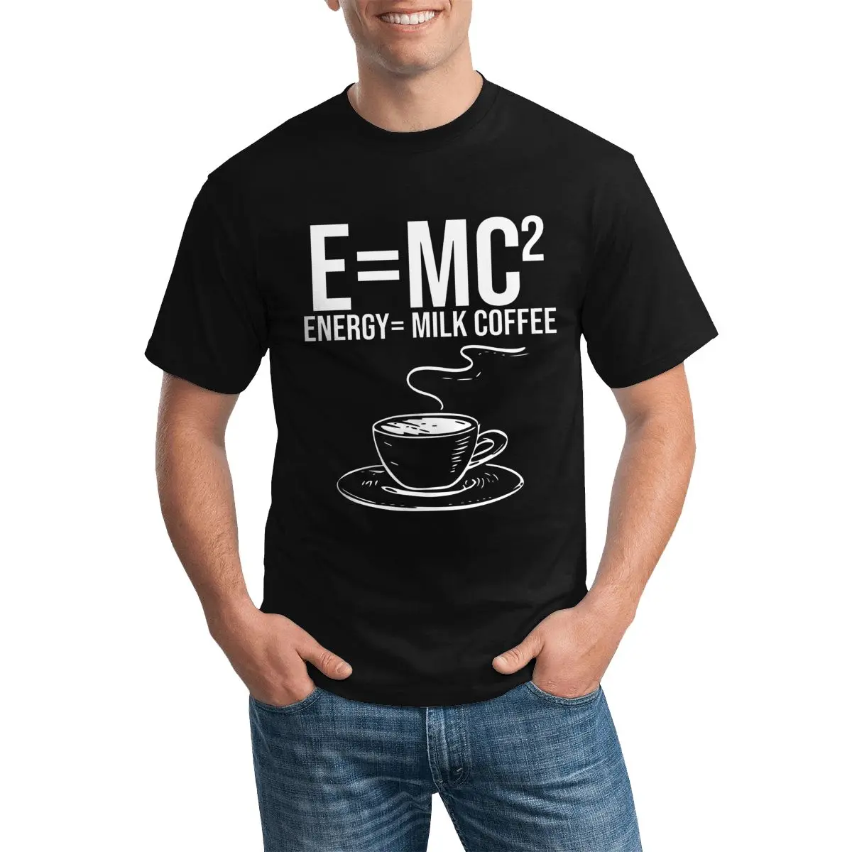 Футболка E = MC2 Energy с изображением молочного кофе, забавные слова, хлопковые Новые футболки, повседневная футболка с коротким рукавом, мужские пляжные футболки с принтом
Футболка E = MC2 Energy с изображением молочного кофе, забавные слова, хлопковые Новые футболки, повседневная футболка с коротким рукавом, мужские пляжные футболки с принтом