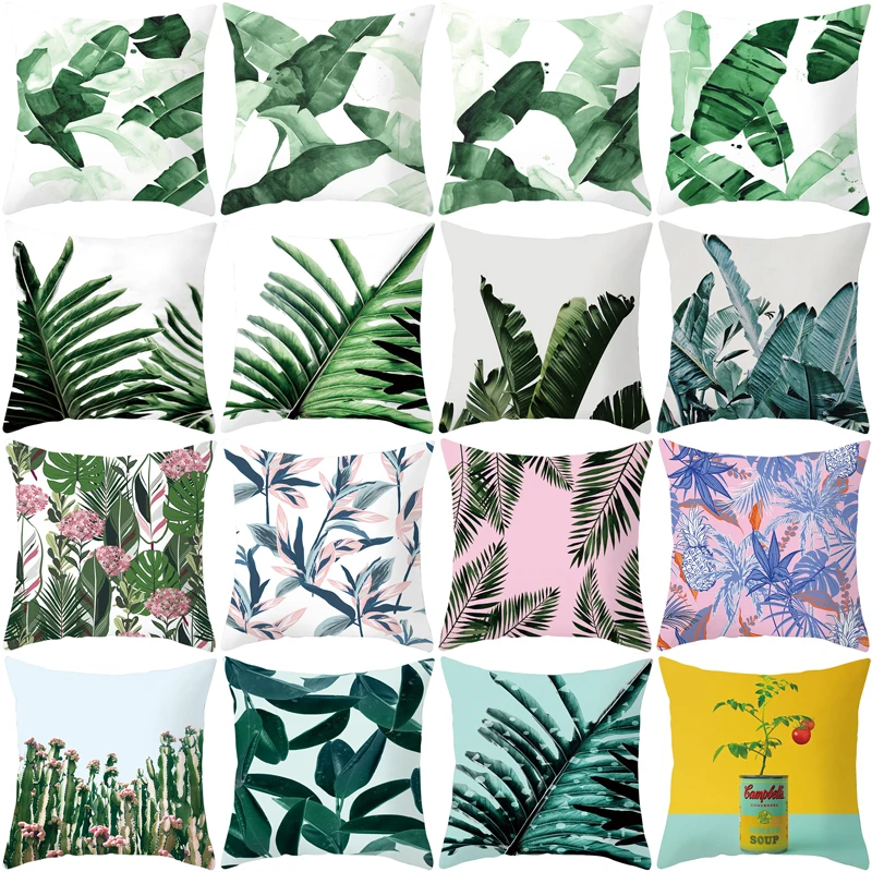 Summer Tropical Style Plant Cushion Cover Designer Polyester Pillow Case Spring Home Decorative for Living Room Pillow Cover
Summer Tropical Style Plant Cushion Cover Designer Polyester Pillow Case Spring Home Decorative for Living Room Pillow Cover