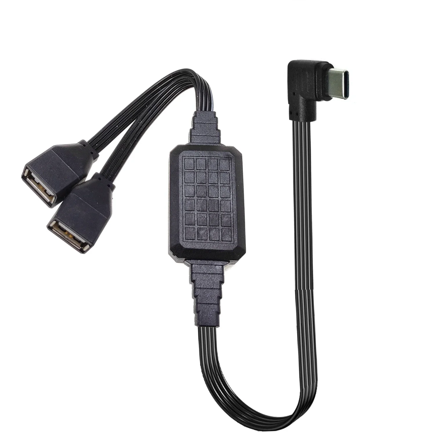 

Кабель-удлинитель с 1 штекером на 2 штекерами «мама», USB2.0 C, OTG, кабель для передачи данных, адаптер для нагрузки, преобразователь-удлинитель, 20 см, 30 см, 40 см