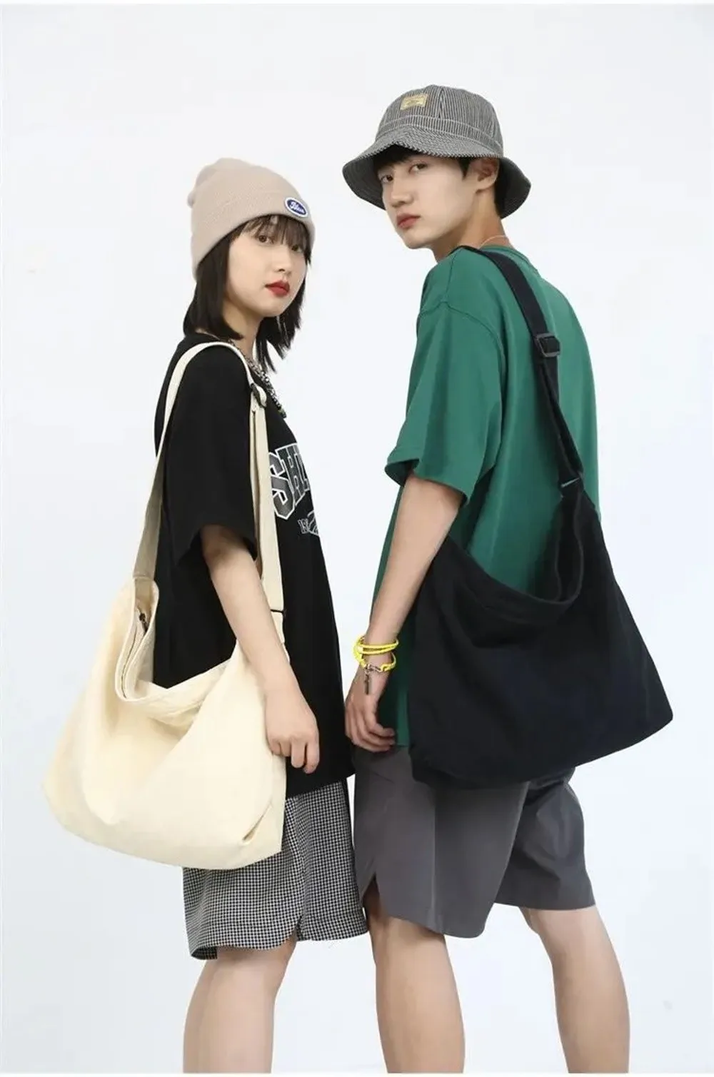 Women's Shoulder Bag Large Capacity Crossbody Bag for Woman 2025 New in Cotton Fashion Korean Female Student School Bag Handbag Women's Shoulder Bag Large Capacity Crossbody Bag for Woman 2025 New in Cotton Fashion Korean Female Student School Bag Handbag