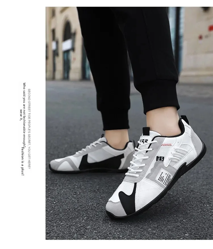 Low-Top Men's Casual Shoes Breathable Retro Sporty Style Summer New Fashion Trendy Bean Board Shoes Comfortable Rubber Sole Low-Top Men's Casual Shoes Breathable Retro Sporty Style Summer New Fashion Trendy Bean Board Shoes Comfortable Rubber Sole