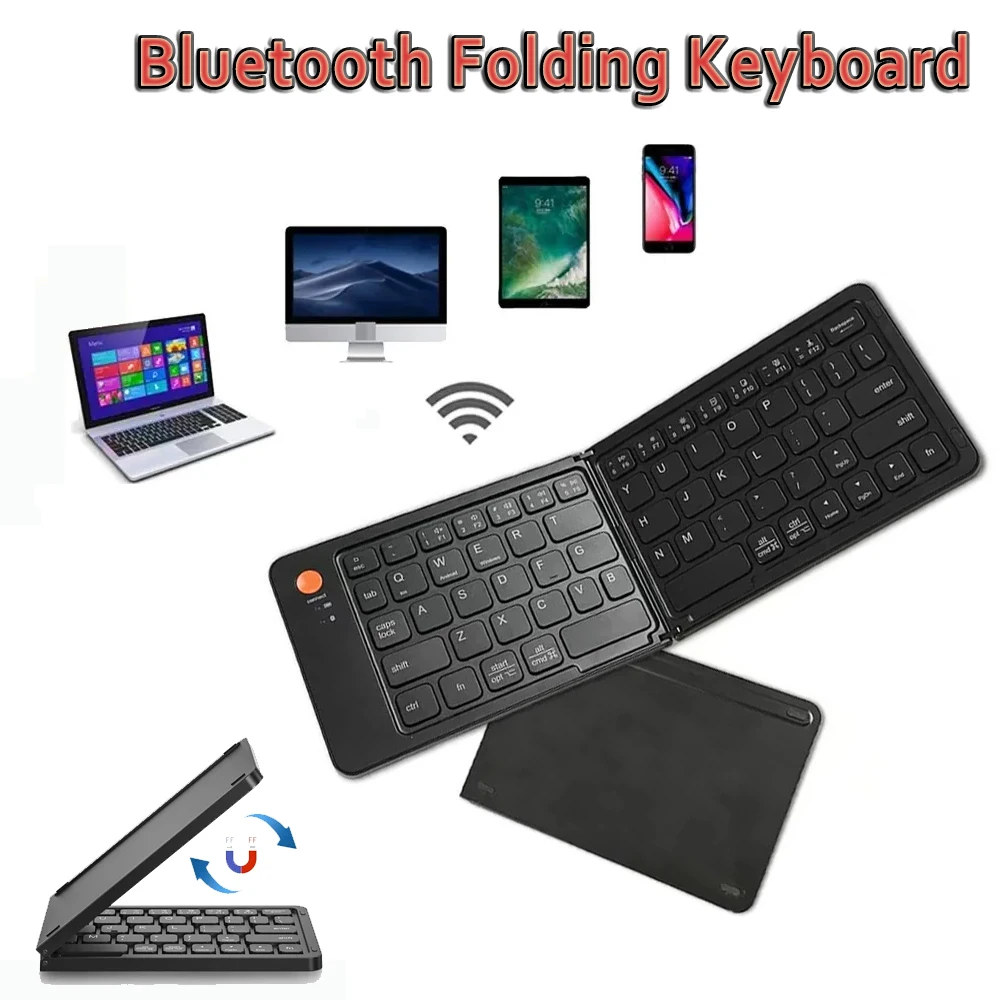 Mini Folding Bluetooth Keyboard For IPAD Mobile Tablet Notebook Portable Office Wireless 2-fold Keyboard for Windows Android IOS
Mini Folding Bluetooth Keyboard For IPAD Mobile Tablet Notebook Portable Office Wireless 2-fold Keyboard for Windows Android IOS