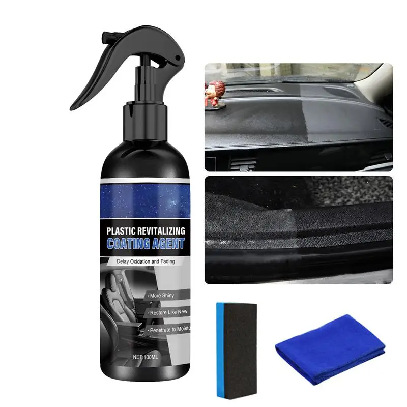 

Spray Coating For Cars 100ml Car Repairing Spray Car Cleaning Polisher Car Polisher Spray For Dashboard Seats Steering Wheel