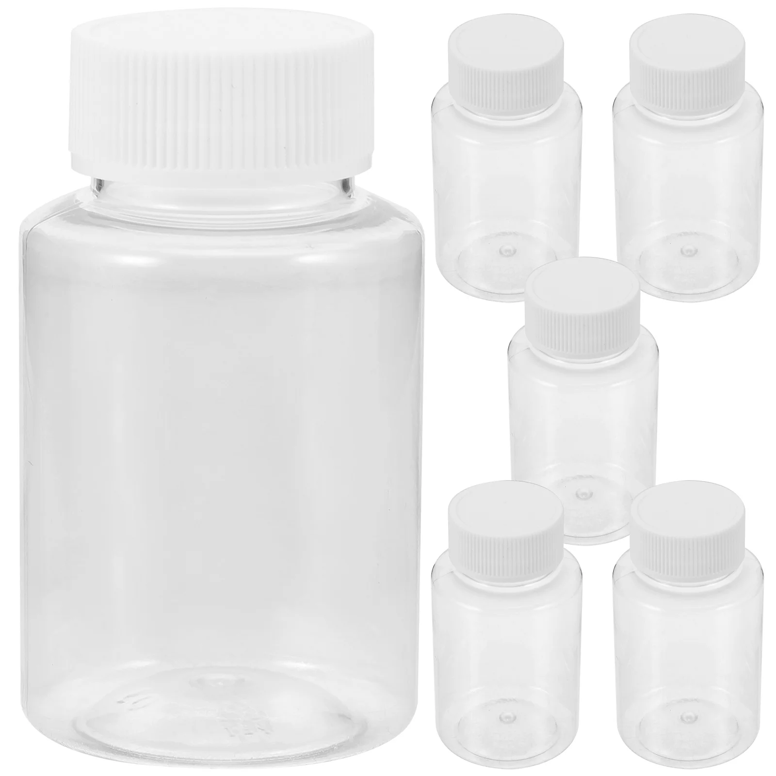 

6 Pcs Reagent Bottle For Laboratory Reagent Empty Reagent Storage Bottle Sealing Vial for Lab with Caps Laboratory Sampling