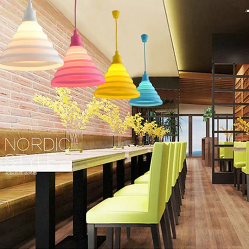 Creative Colorful Silicone Pendant Lights Pendant Lamp E27 Decor Home Lighting for Living Room Bedroom Hanging Lamp Hanglamp
Creative Colorful Silicone Pendant Lights Pendant Lamp E27 Decor Home Lighting for Living Room Bedroom Hanging Lamp Hanglamp