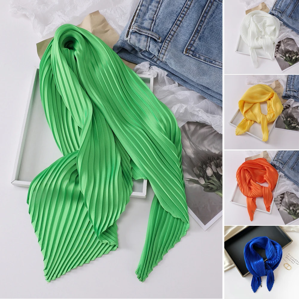 Шарф для волос Crinkled, маленькие шелковые шарфы, плиссированный атласный шейный платок, декоративный головной платок, одежда для шеи, бандана, мягкие шарфы для шеи для женщин
Шарф для волос Crinkled, маленькие шелковые шарфы, плиссированный атласный шейный платок, декоративный головной платок, одежда для шеи, бандана, мягкие шарфы для шеи для женщин