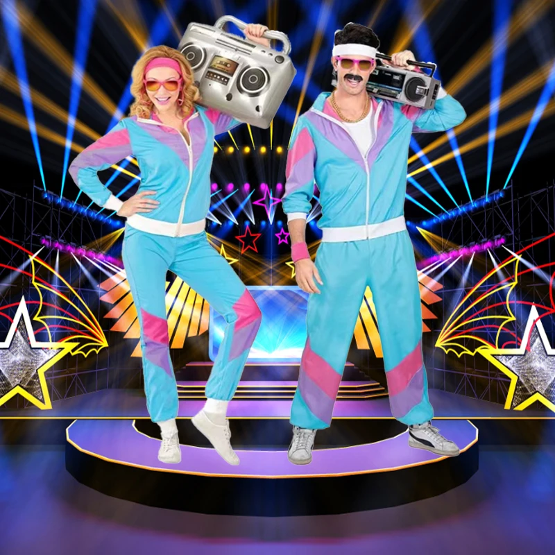 70s 80s Disco Cosplay Costume SportsWear Cos Outfits Halloween Carnival Party Stage Performance Clothing Full Set
70s 80s Disco Cosplay Costume SportsWear Cos Outfits Halloween Carnival Party Stage Performance Clothing Full Set