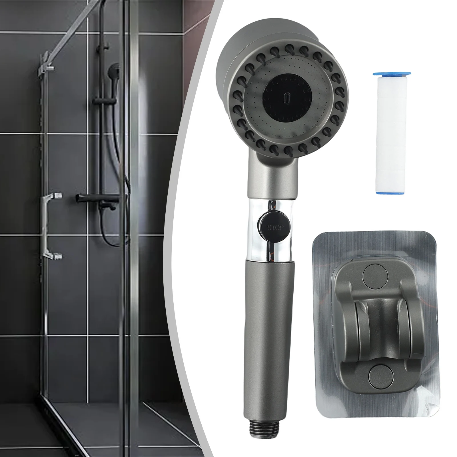 3 Modes Shower Head High Pressure Showerhead Rain Shower Head Set Portable Filter Rainfall Faucet Tap Bathroom Accessories
3 Modes Shower Head High Pressure Showerhead Rain Shower Head Set Portable Filter Rainfall Faucet Tap Bathroom Accessories
