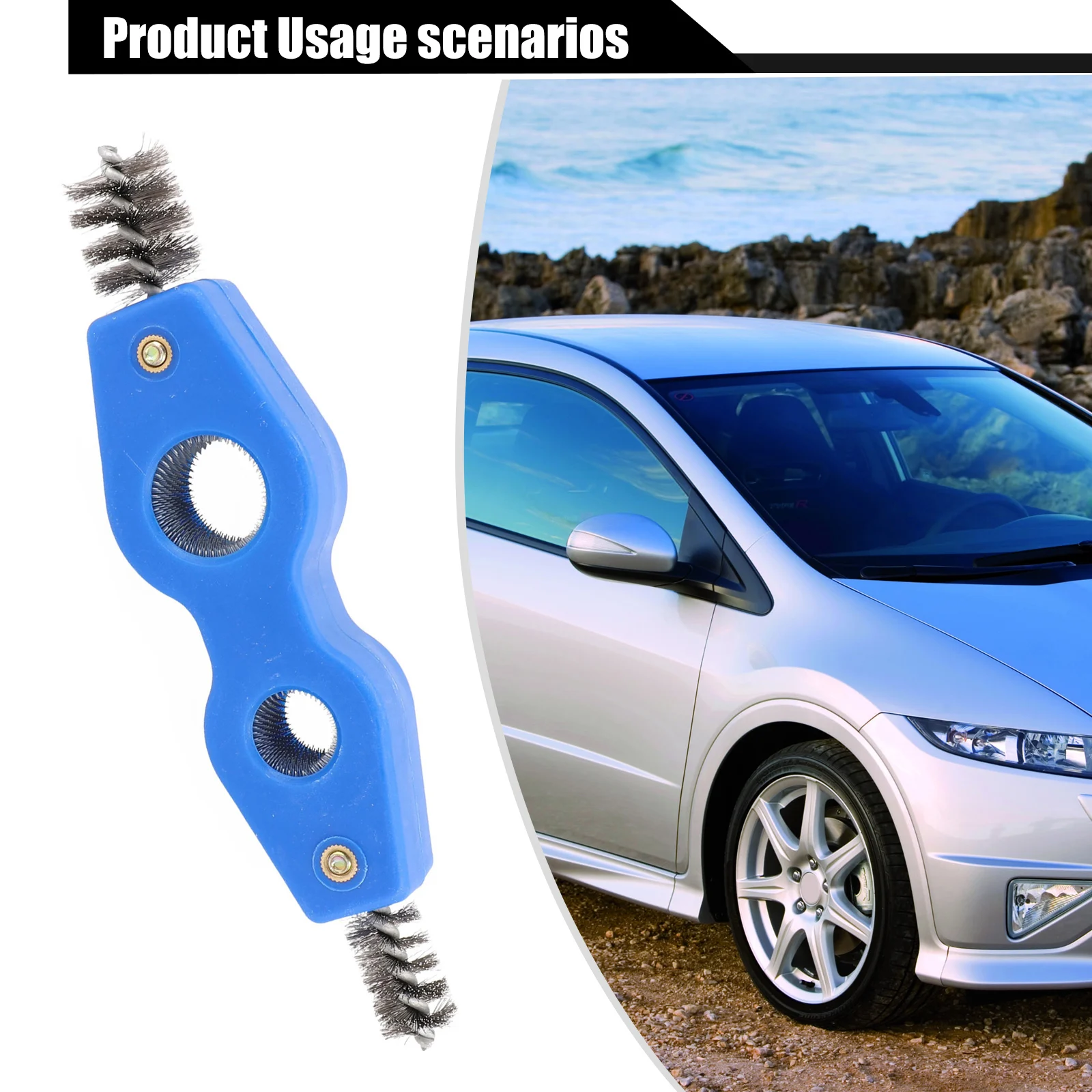1pc Battery Terminals 4 In 1 Auto Truck SUV Battery Brush Tool For 7/8\" 5/8\" Terminals Clamps Cleaner 19x2.4cm Car Repair Tool
1pc Battery Terminals 4 In 1 Auto Truck SUV Battery Brush Tool For 7/8\" 5/8\" Terminals Clamps Cleaner 19x2.4cm Car Repair Tool