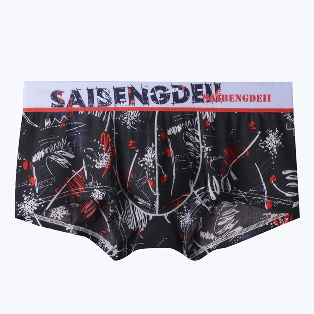 Boxer Briefs Mens Sexy Printed Underwear Mid Rise Panites Male Soft Boxer Short Ice Silk Seamless Underpants Comfortable Trunks
Boxer Briefs Mens Sexy Printed Underwear Mid Rise Panites Male Soft Boxer Short Ice Silk Seamless Underpants Comfortable Trunks