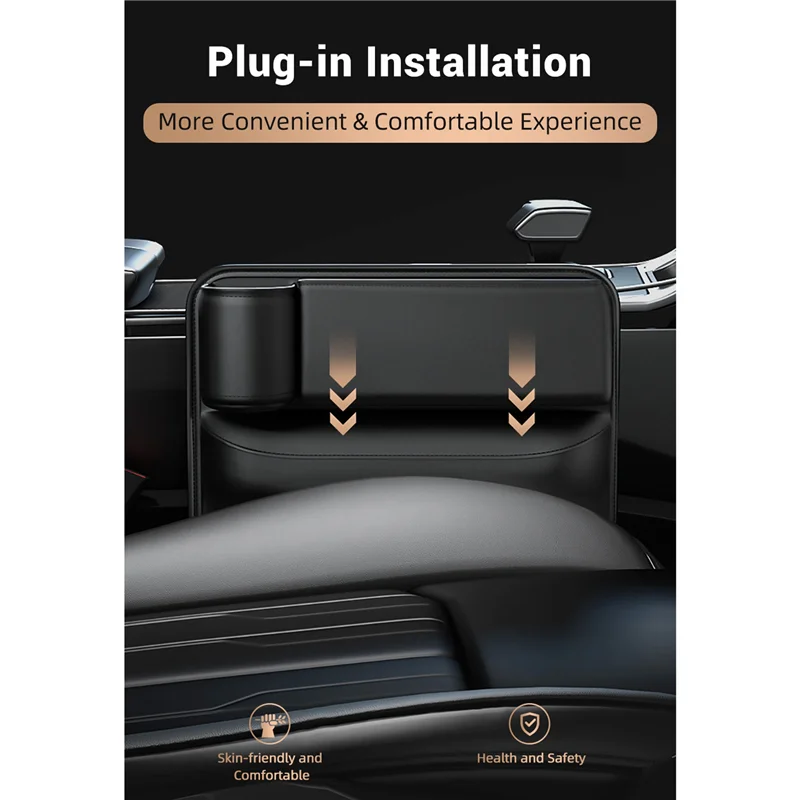 Сумка для хранения на сиденья из искусственной кожи для правой автомобильной консоли, боковой ящик для хранения на автомобильное сиденье, щелевой наполнитель с держателем для бутылки 
Сумка для хранения на сиденья из искусственной кожи для правой автомобильной консоли, боковой ящик для хранения на автомобильное сиденье, щелевой наполнитель с держателем для бутылки