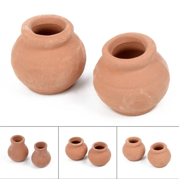 작은 미니 테라코타 화분, 점토, 세라믹 도자기 화분, 선인장, 꽃, 보육 화분, 식물 공예, 웨딩 장식용, 2 개