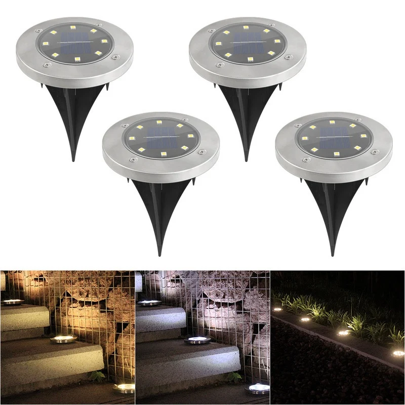 8LEDs Outdoor Solar Underground Light Waterproof Landscape Garden Decor Lights Pathway Decking Light Spotlight Solar Buried Lamp
8LEDs Outdoor Solar Underground Light Waterproof Landscape Garden Decor Lights Pathway Decking Light Spotlight Solar Buried Lamp