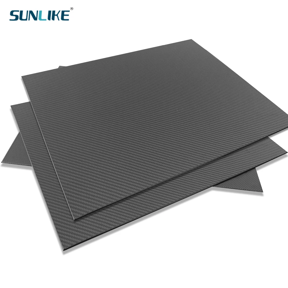 

500x600mm High Strength High Quality 3K Full Carbon Fiber Board Sheet Thickness 3MM 4MM 5MM 6MM For RC Model Accessories
