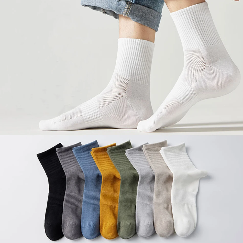 5 Pairs Mens Combed Cotton Mesh Socks Striped Cotton Men Long Socks Breathable Antibacterial Solid Dress Spring Summer Socks
5 Pairs Mens Combed Cotton Mesh Socks Striped Cotton Men Long Socks Breathable Antibacterial Solid Dress Spring Summer Socks