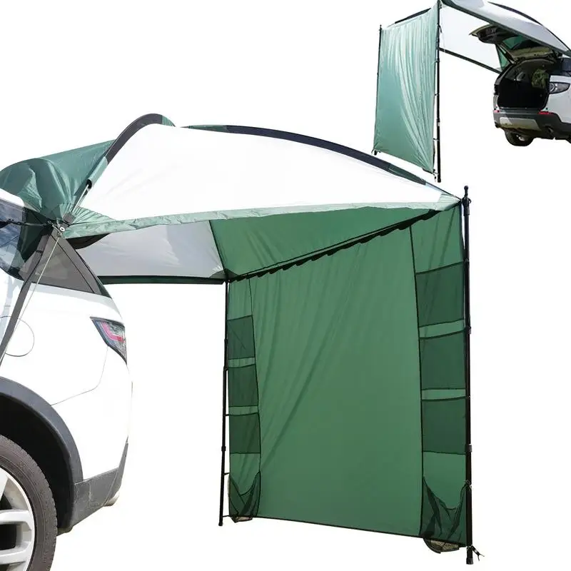 

Car Awning Tailgate Tent Waterproof Thick Tailgate Shade Awning Tent Car Roof Rain Canopy Camper For Beach OutdoorCamping Picnic