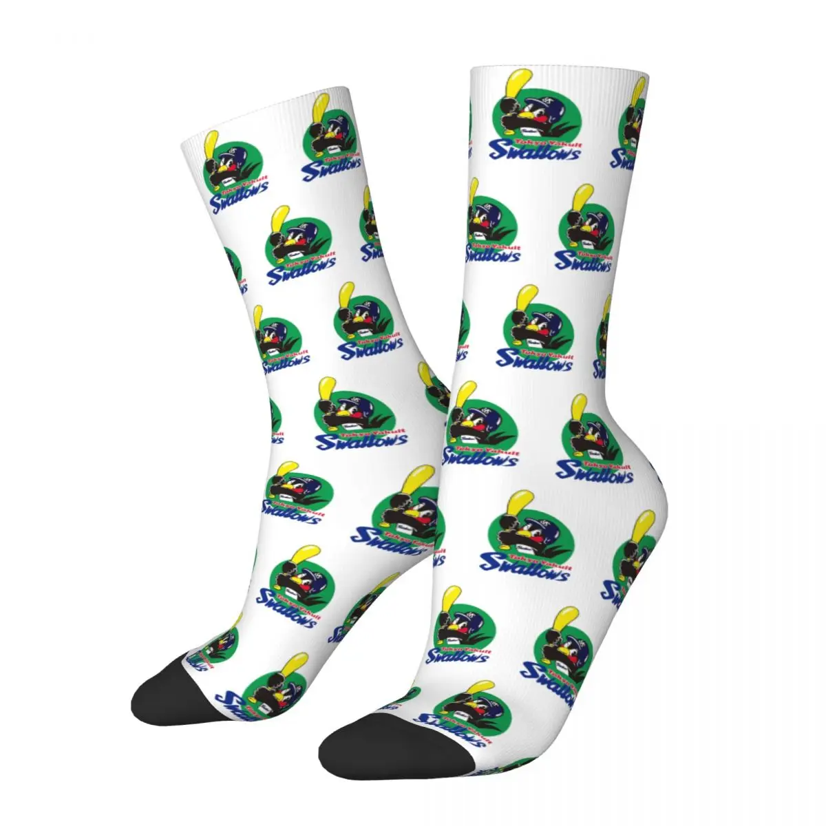 

Tokyo Yakult Swallows Socks Harajuku High Quality Stockings All Season Long Socks Accessories for Unisex Gifts