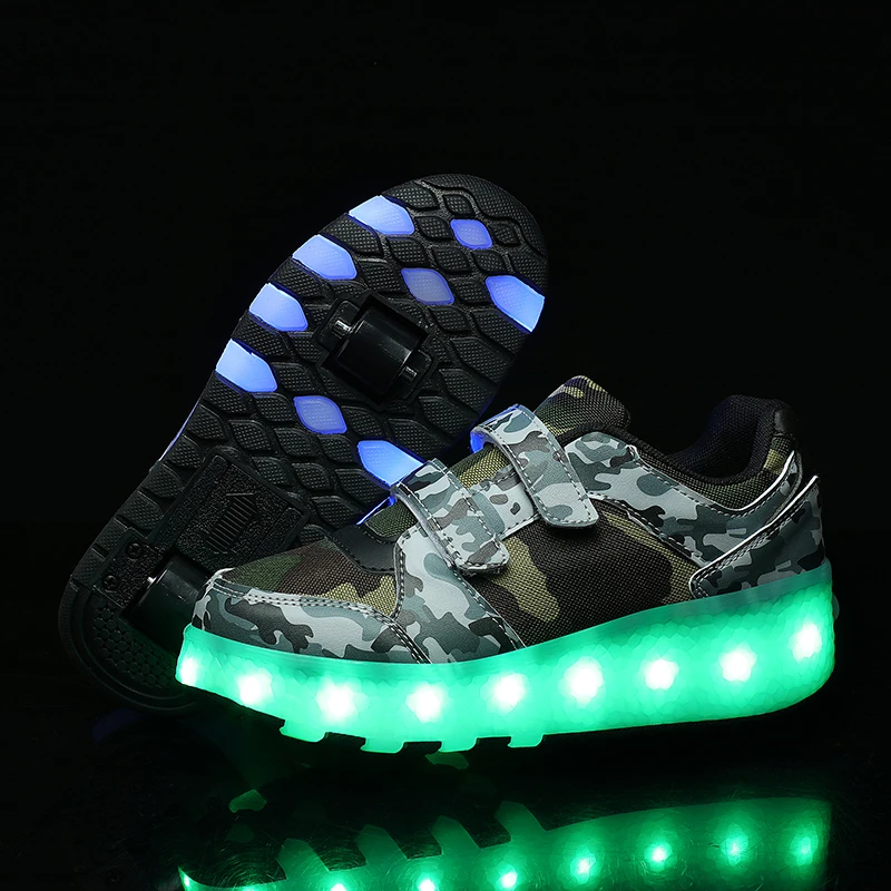 Children One Two Wheels Luminous Glowing Sneakers Gold Pink Led Light Roller Skate Shoes Kids Led Shoes Boys Girls USB Charging
Children One Two Wheels Luminous Glowing Sneakers Gold Pink Led Light Roller Skate Shoes Kids Led Shoes Boys Girls USB Charging