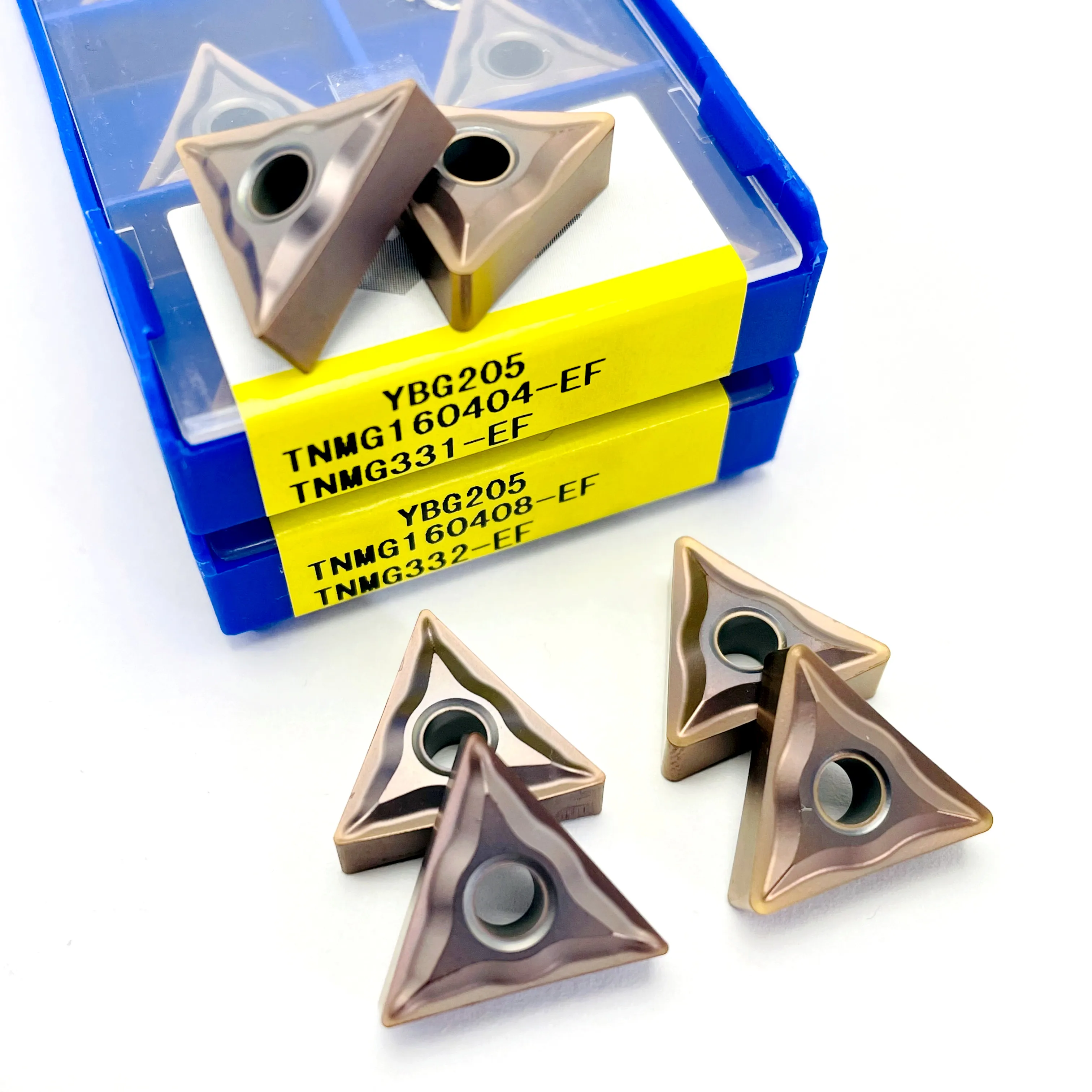 TNMG160404-EF YBG205 TNMG160408-EF YBG205 100% carbide inserts Carbide inserts TNMG 160404 CNC tools
TNMG160404-EF YBG205 TNMG160408-EF YBG205 100% carbide inserts Carbide inserts TNMG 160404 CNC tools