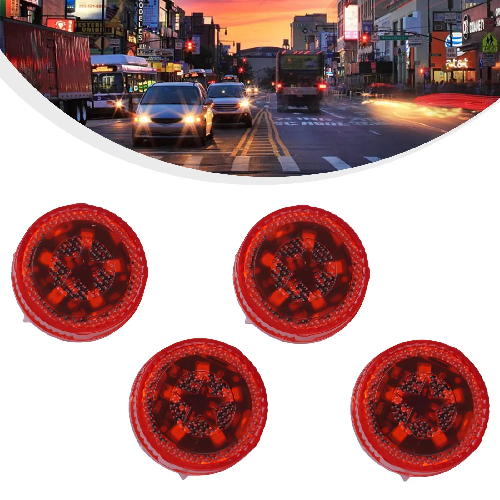 4 Pcs/Set 3V Universal Car Wireless Car 5-LED Door Opened Signal Red Light Safety 5W 0.1-0.15A Powered By Button Battery
4 Pcs/Set 3V Universal Car Wireless Car 5-LED Door Opened Signal Red Light Safety 5W 0.1-0.15A Powered By Button Battery