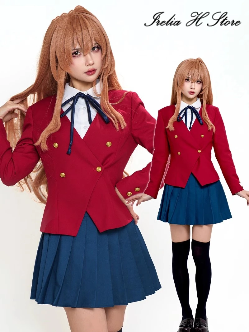 

Irelia H Aisaka Taiga Cosplay Costume Anime TIGER×DRAGON！Toradora! Aisaka Taiga Cosplay Women Cute School Uniform Shirt skirt