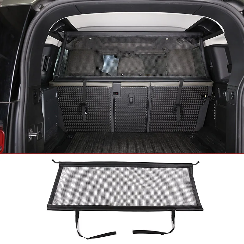 

For Land Rover Defender 110 2020-2022 Car Modeling Trunk Safety Isolation Protective Netting Pet Fence Netting Car Accessories
