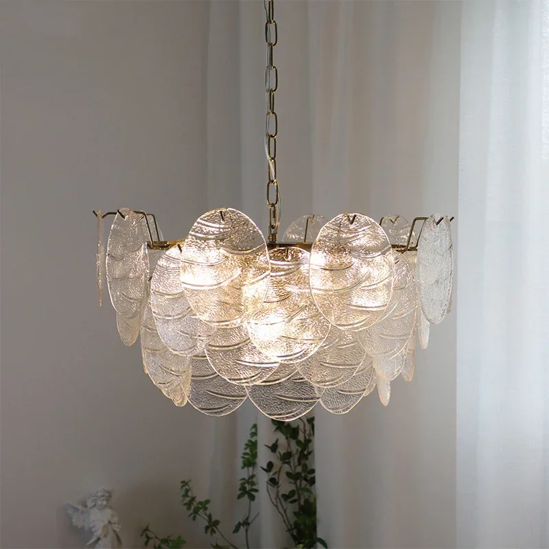 French Minimalism Design LED Glass Chandelier Restaurant Living Room Bedroom Pendant Lamp Modern Home Decoration Light Fixtures
French Minimalism Design LED Glass Chandelier Restaurant Living Room Bedroom Pendant Lamp Modern Home Decoration Light Fixtures