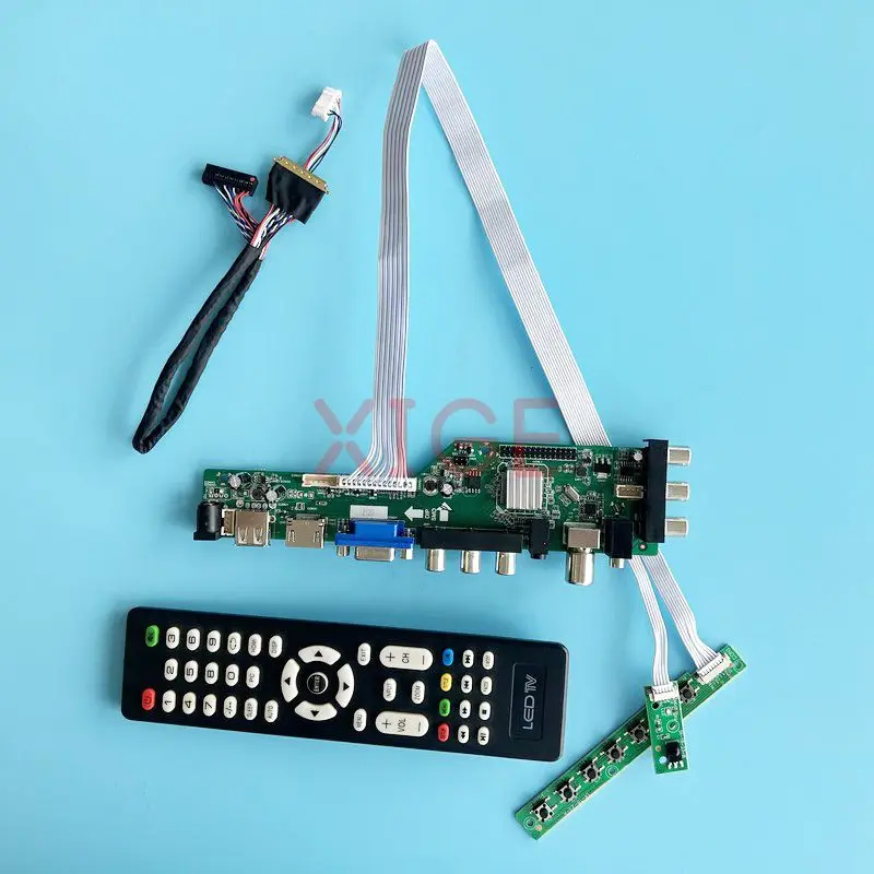 Controller Board Fit LTN156AT32 LTN156AT35 DVB Digital Signal 15.6" USB+DHMI+VGA+2AV 1366*768 DIY Kit Laptop Display 40-Pin LVDS 
Controller Board Fit LTN156AT32 LTN156AT35 DVB Digital Signal 15.6" USB+DHMI+VGA+2AV 1366*768 DIY Kit Laptop Display 40-Pin LVDS