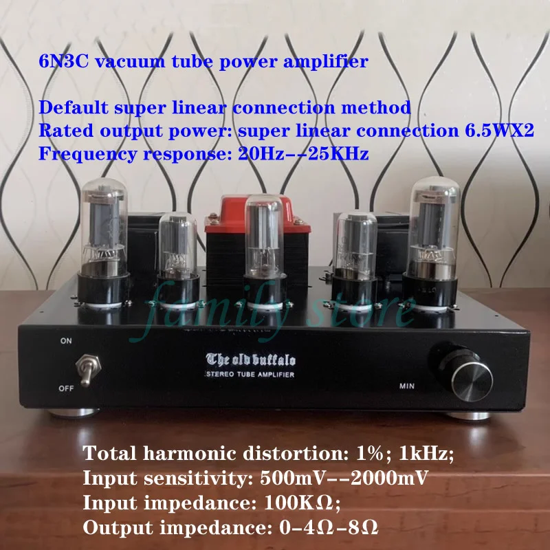 

6H8C + 6N3C вакуумная лампа, Выходная мощность: 6, 5wx2, SNR: 90dB, Выходное сопротивление: 0-4 Ом-8 Ом