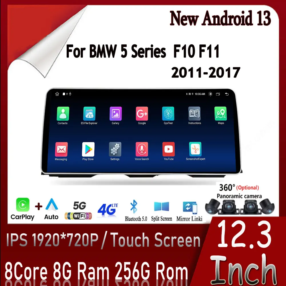 Android 13 Car Multimedia Player BT 4G Lte IPS For BMW 5 Series F10 F11 2011-2017 Carplay Auto Monitors Stereo Radio 12.3 Inch 
Android 13 Car Multimedia Player BT 4G Lte IPS For BMW 5 Series F10 F11 2011-2017 Carplay Auto Monitors Stereo Radio 12.3 Inch