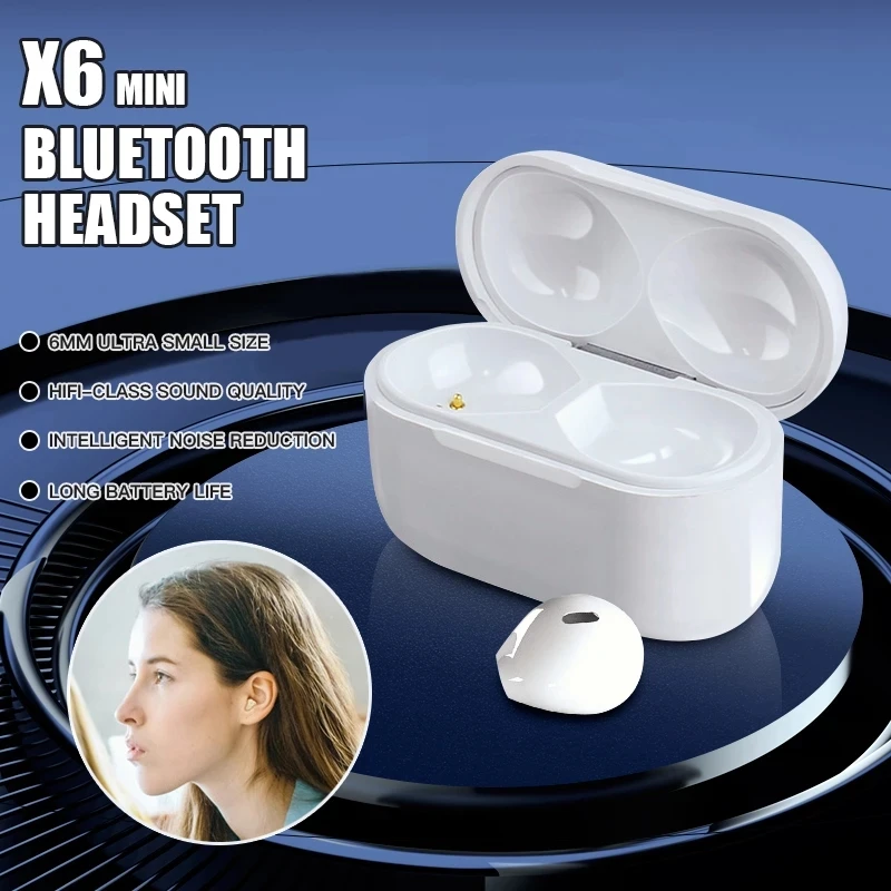 

new X6 Pro TWS Touch Gaming Earphones Mini Bluetooth Headphones Wireless NFC Semi-In-Ear Earbuds Noise Reduction Sports Headset