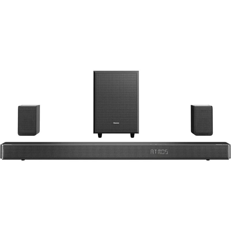 

Hisense AX5125H 5.1.2Ch Sound Bar with Wireless Subwoofer, 500W, Dolby Atmos, Bluetooth 5.3, EzPlay,4K HDMI Pass Through,TV