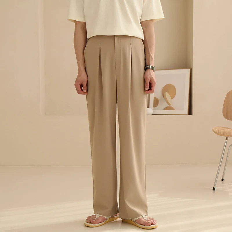 Spring Men Casual Pants Summer Korean High Quality Loose Ice Silk Wide Leg Pants Boys Long Suit Pants Plus Size Trousers XXL
Spring Men Casual Pants Summer Korean High Quality Loose Ice Silk Wide Leg Pants Boys Long Suit Pants Plus Size Trousers XXL