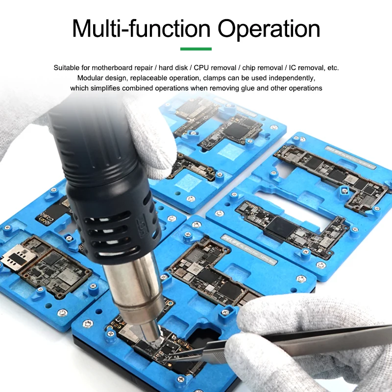 RELIFE RL-601U PCB Holder for IPhone X XS XS Max 11 12 Pro Max Modular Precision Positioning Clamp Fixture
RELIFE RL-601U PCB Holder for IPhone X XS XS Max 11 12 Pro Max Modular Precision Positioning Clamp Fixture