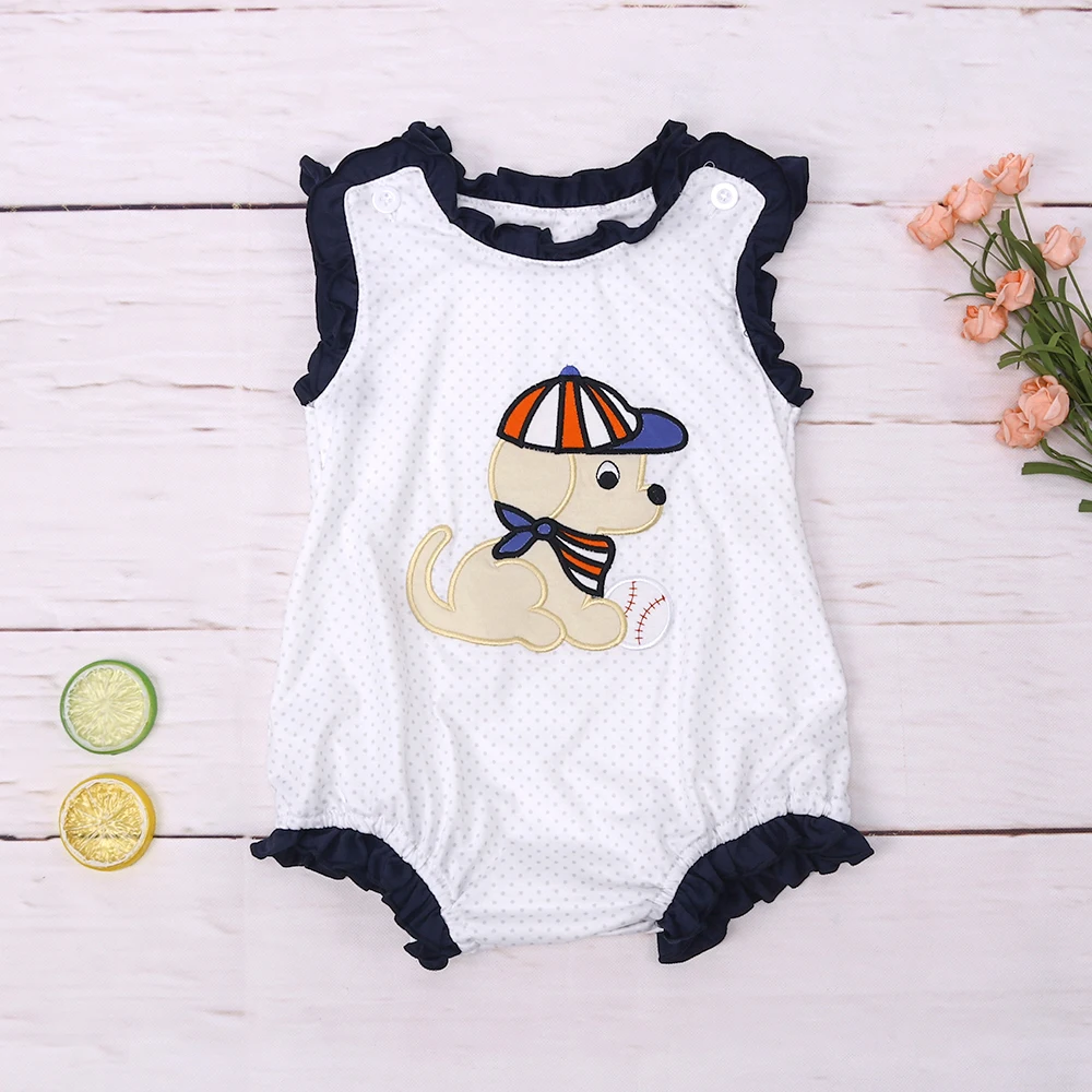Summer Girls Clothes Set Jumpsuit With Puppy Applique White Children Outfits Baby Boutique Cotton RomperFor 0-3T New Born Kids
Summer Girls Clothes Set Jumpsuit With Puppy Applique White Children Outfits Baby Boutique Cotton RomperFor 0-3T New Born Kids