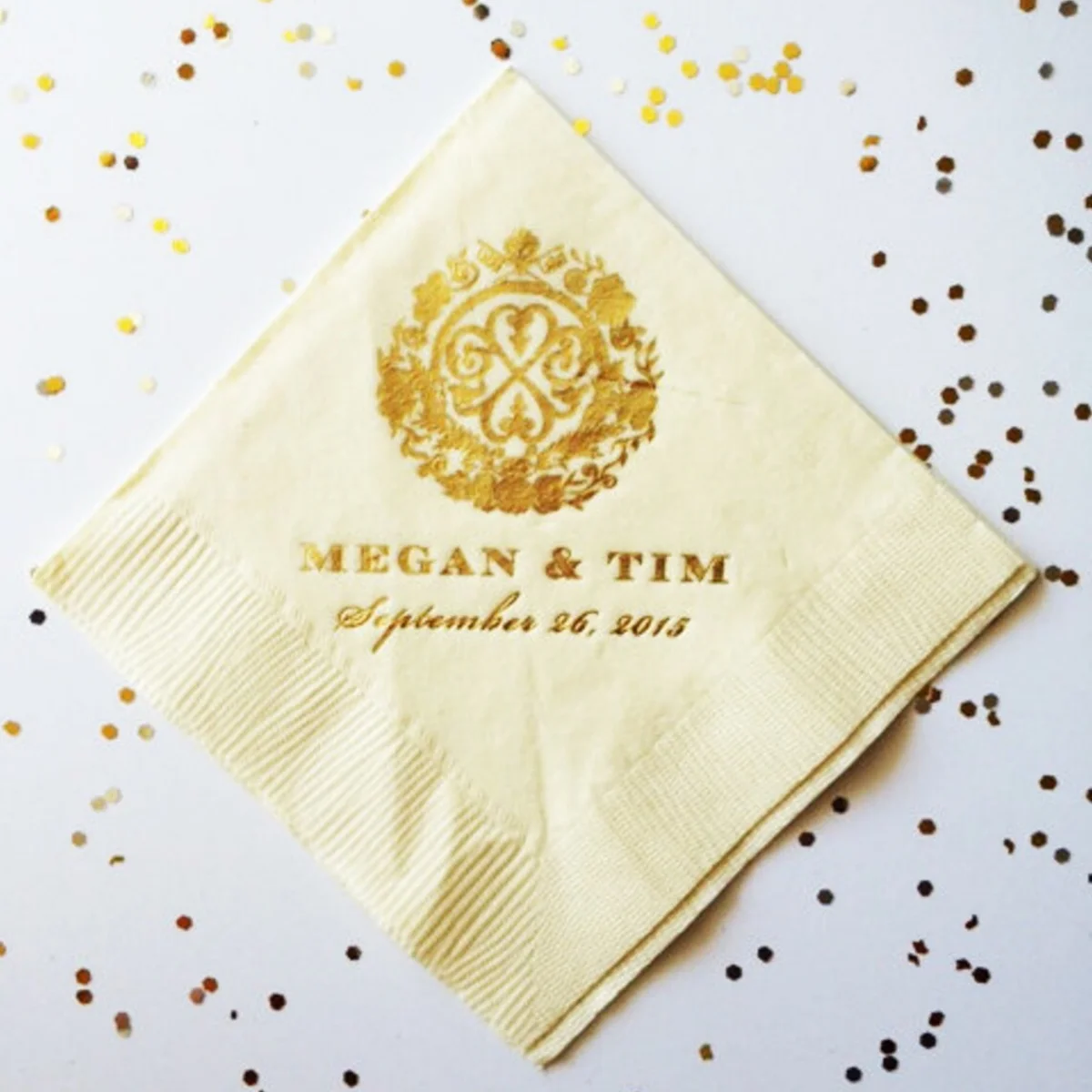 

50 Custom Napkins, Cocktail Napkins, Wedding Napkins, Beverage Napkins, Paper Napkins, Personalized Napkins, Monogramed Napkins